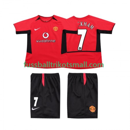 Fußballtrikots Manchester United BECKHAM 7 2004 Retro Kinder 2002 Kurzarm Heimtrikotsatz kaufen